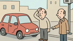 Dowcip: Nagle pojawił się niewidzialny samochód...