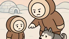 Dowcip: Czego najpierw uczy się mały Eskimos?