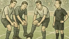 Dowcip: Nogi piłkarzy ciężkie jak z waty…