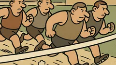 Dowcip: Dziesięcioboiści biegną z gracją słonia…