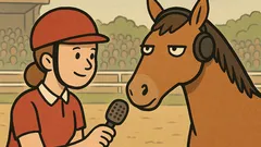 Dowcip: Zawodniczka nawiązała łączność z koniem...