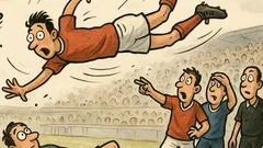 Dowcip: Wysoka amplituda lotu atakowanego zawodnika