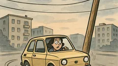 Dowcip: jechałam zygzakiem, a słup trafił