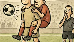 Dowcip: trener mówi: Przyjęcie piłki z rywalem…