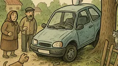 Dowcip: Mój samochód uderzył w ogrodzenie...