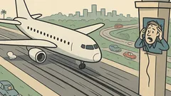 Dowcip: Pilot ląduje za szybko w San Jose